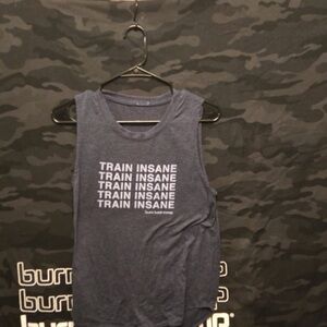 Dark Gray Train Insane Workout Tank
